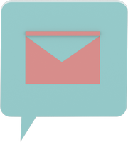 3D Bubble Speech Mail Illustration 